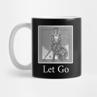 The Heart of a Soldier - Let Go - White Outlined Version Mug